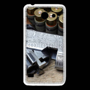 Coque Huawei Y550 Vintage fusil et cartouche