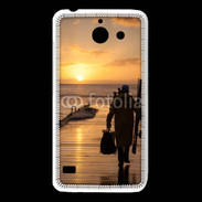 Coque Huawei Y550 Pécheur au levé du soleil