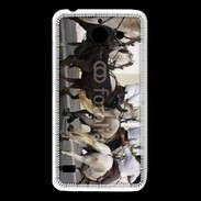 Coque Huawei Y550 Abrivado Chevaux et taureaux