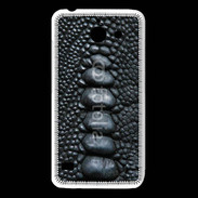 Coque Huawei Y550 Effet crocodile noir