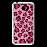 Coque Huawei Y550 Léopard rose