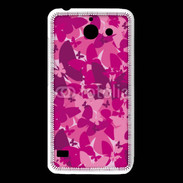 Coque Huawei Y550 Papillon rose