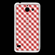 Coque Huawei Y550 Vichy rouge et blanc 2