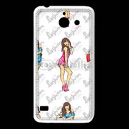 Coque Huawei Y550 Illustration fashion girl 2