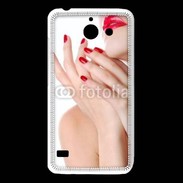 Coque Huawei Y550 Sexy et glamour bouche rouge à lèvre et vernis à ongles rouges