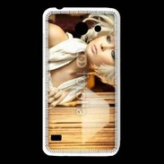 Coque Huawei Y550 Femme blonde fashion glamour