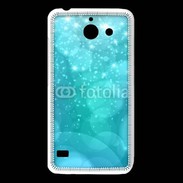 Coque Huawei Y550 Fond bulles bleus