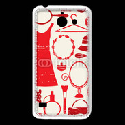 Coque Huawei Y550 Fond fashion rouge