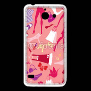 Coque Huawei Y550 Fond fashion rose 5