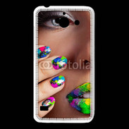 Coque Huawei Y550 Bouche et ongles multicouleurs 5