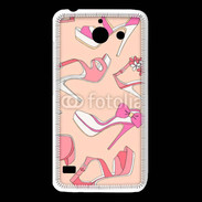 Coque Huawei Y550 Fond rose chaussures 