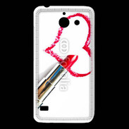 Coque Huawei Y550 Coeur avec rouge à lèvres