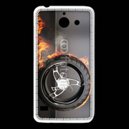 Coque Huawei Y550 Roue en feu dragster