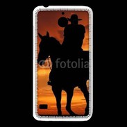 Coque Huawei Y550 Silhouette de cowboy