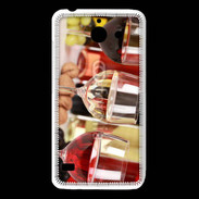Coque Huawei Y550 Vin blanc rosé et rouge