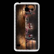 Coque Huawei Y550 Vin rouge et tonneaux