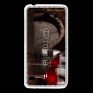 Coque Huawei Y550 Verres de vin rouge et tonneaux