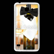 Coque Huawei Y550 Vin blanc et noeud papillon