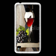 Coque Huawei Y550 Verre de vin rouge et grappe de raisin