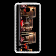 Coque Huawei Y550 Vin rouge et tonneaux 2