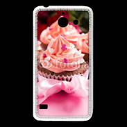 Coque Huawei Y550 Cupcake et ruban rose