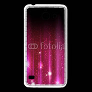 Coque Huawei Y550 Rideau rose à strass