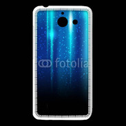 Coque Huawei Y550 Rideau bleu à strass