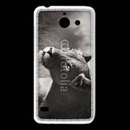 Coque Huawei Y550 Lionne en noir et blanc