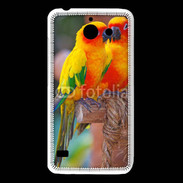 Coque Huawei Y550 Couple d'oiseaux colorés