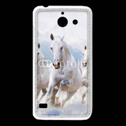 Coque Huawei Y550 Chevaux blancs