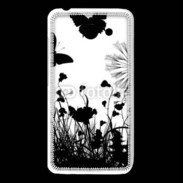 Coque Huawei Y550 Papillon en noir et blanc