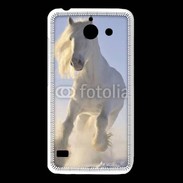 Coque Huawei Y550 Cheval blanc dans la neige
