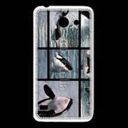 Coque Huawei Y550 Orque noir et blanc