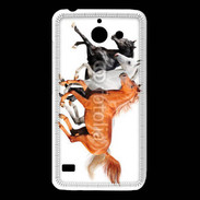 Coque Huawei Y550 Trio de chevaux