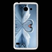 Coque Huawei Y550 Couple de Cygnes