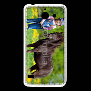 Coque Huawei Y550 Petite fille avec son poney