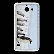 Coque Huawei Y550 Famille de Pingouin Empereur
