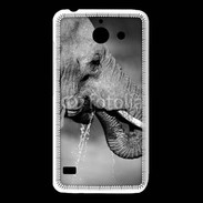Coque Huawei Y550 Elephant d'Afrique en noir et blanc