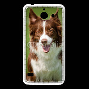 Coque Huawei Y550 Chien Colley marron et blanc