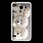 Coque Huawei Y550 Chiot japonais blanc