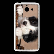 Coque Huawei Y550 Chiot blanc et noir 2