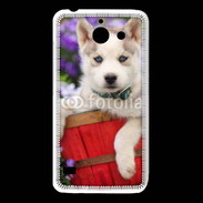 Coque Huawei Y550 Portrait chiot Husky de Sibérie 1