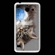 Coque Huawei Y550 Chaton et pelote de laine