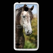 Coque Huawei Y550 Portrait cheval arabe gris 1