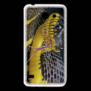 Coque Huawei Y550 Serpent noir et jaune