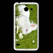 Coque Huawei Y550 Lapin blanc dans l'herbe