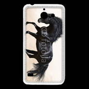 Coque Huawei Y550 Cheval noir au galop 5