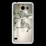 Coque Huawei Y550 Chevaux blancs