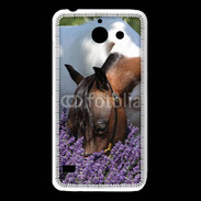 Coque Huawei Y550 Cheval sentant la lavande 