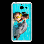 Coque Huawei Y550 Bisou de dauphin